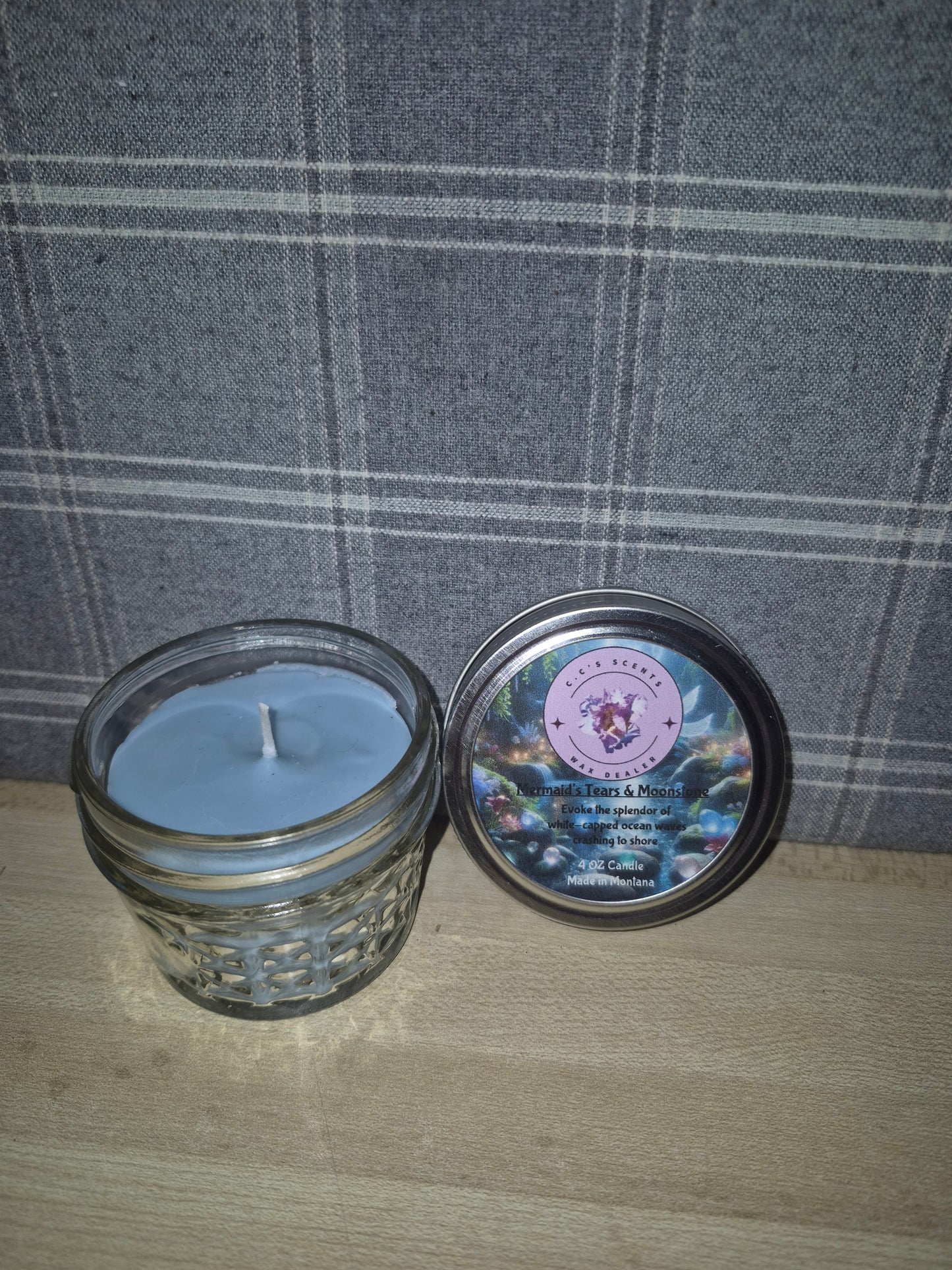 Mermaid Tear's & Moonstone Candle