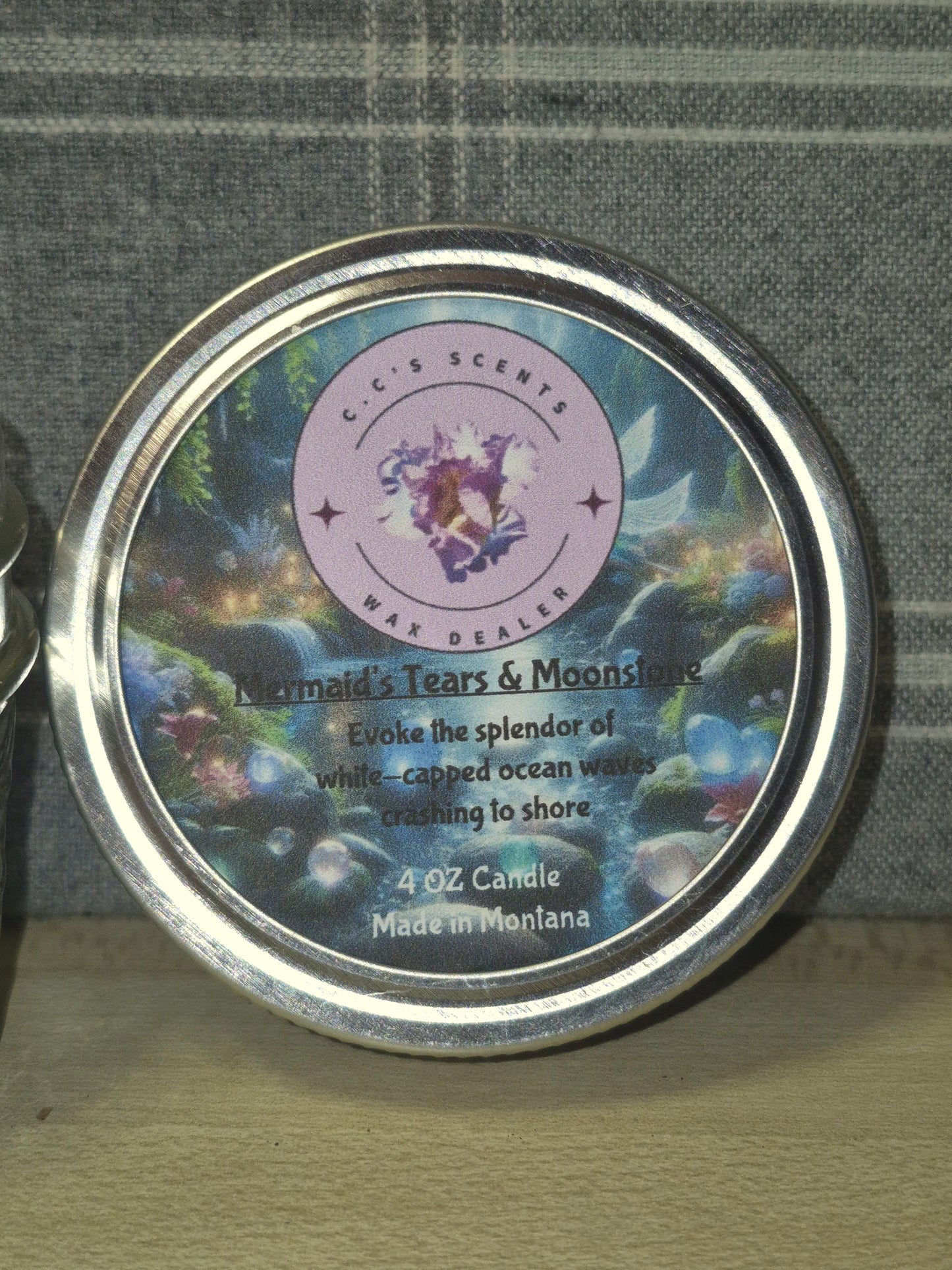Mermaid Tear's & Moonstone Candle