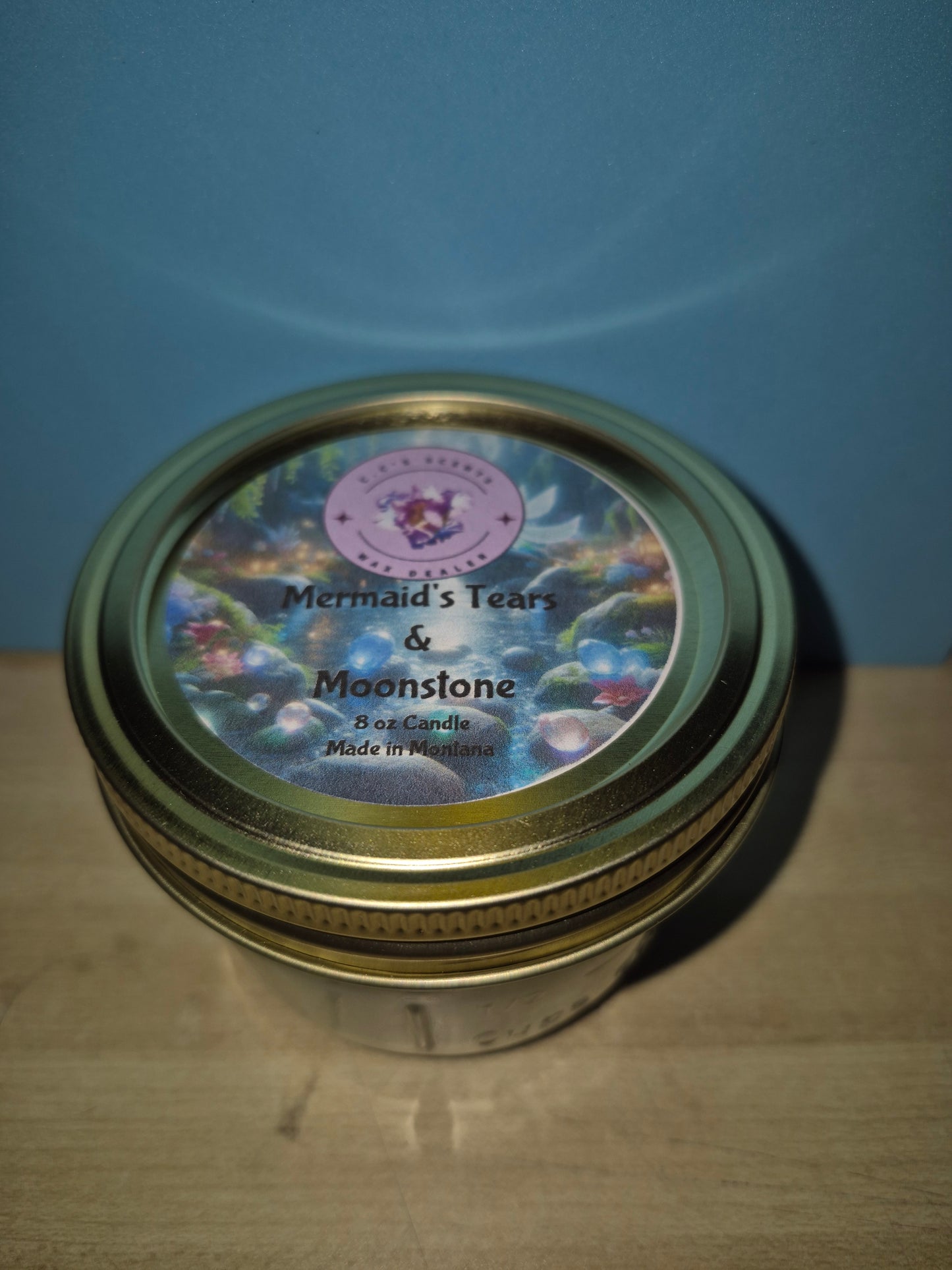 Mermaid Tear's & Moonstone Candle